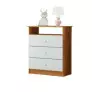 Cômoda  Infantil  3 gavetas 1 Prateleira Ninho - MobiBaby