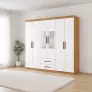 Guarda Roupa com 2 Espelhos e 6 Portas Platinum -Grand Line