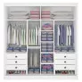 Guarda Roupa Casal Espelhado 2 Portas 6 Gavetas - Las Vegas-Branco ENVIO IMEDIATO