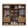 Guarda Roupa Casal 3 Portas 6 Gavetas - Paradizzo Gold