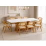 Sala de jantar madeira maciça 8 lugares 2x1m Oslo- Imperial