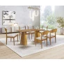 Sala de Jantar Moderna com 6 Cadeiras 2,0x1,0m - Brindisi - Art Salas