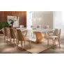 Sala de Jantar Retangular 8 Cadeiras 2,20x1,10m - Ane
