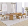 Sala de Jantar Tampo Orgânico com 6 Cadeiras 2,0x1,0m - Florença - Art Salas