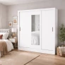 Guarda Roupa 3 Portas 3 Gav e Espelho Sapphire -Grand Line