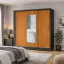Guarda Roupa 3 Portas 3 Gav e Espelho Sapphire -Grand Line