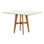 Mesa de Jantar Base de Madeira Maciça - Milão - Art Salas