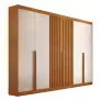 Guarda-Roupa Casal Ripado 6 Portas 6 Gavetas - Siena - Bianchi Móveis