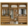 Guarda-Roupa Casal Ripado 6 Portas 6 Gavetas - Siena - Bianchi Móveis