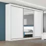 Guarda Roupa Casal com Espelho Costas 3mm - Toronto - Móveis Europa