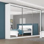 Guarda Roupa Casal Espelhado Costas 3mm - Toronto - Móveis Europa