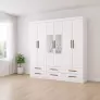 Guarda Roupa 6 Portas 6 Gavetas e Espelho Unique -Grand Line