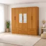Guarda Roupa 6 Portas 6 Gavetas e Espelho Unique -Grand Line
