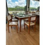 Sala de Jantar com Vidro 8 Cadeiras 2,0x1,0m - Berlim - Star Móveis