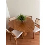 Sala de Jantar Orgânica 4 Cadeiras 1,35x1,35m - Ariel - Requinte Salas