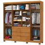 Guarda Roupa 4 Portas 6 Gavetas  Xline -Grand Line